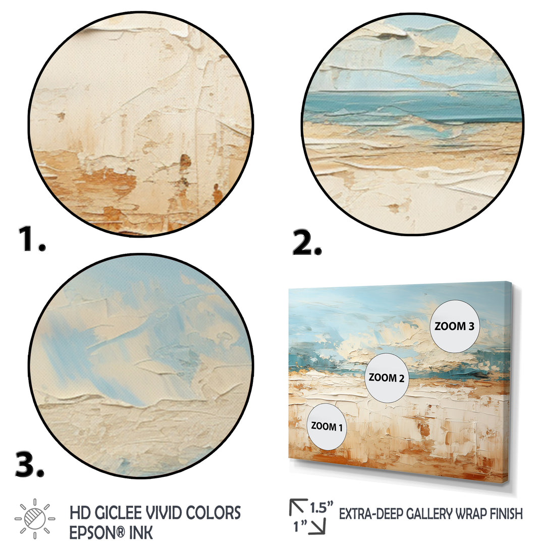Coastal Beach Sand Whispers I - Multi-Panels