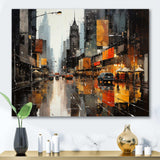 Cityscape Collage V - Abstract Canvas Wall Art