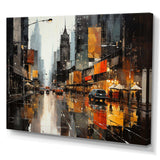 Cityscape Collage V - Abstract Canvas Wall Art