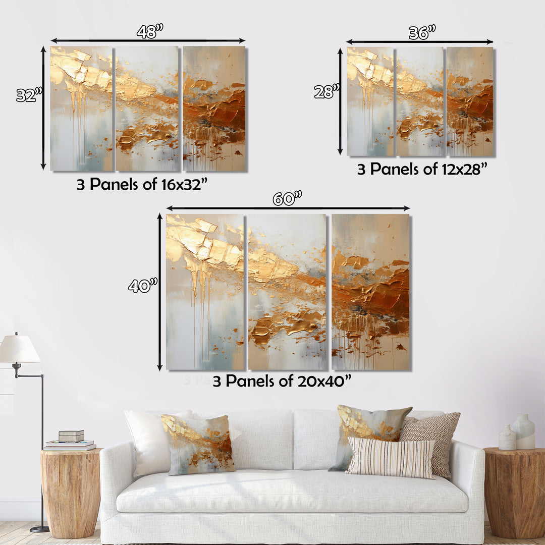 Golden Gleam II - Multi-Panels