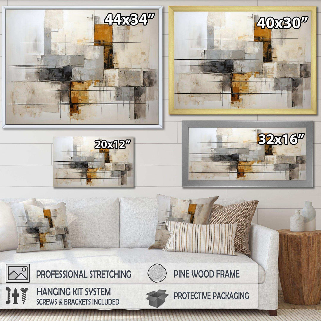 Minimalist Montage III - Abstract Canvas Wall Art
