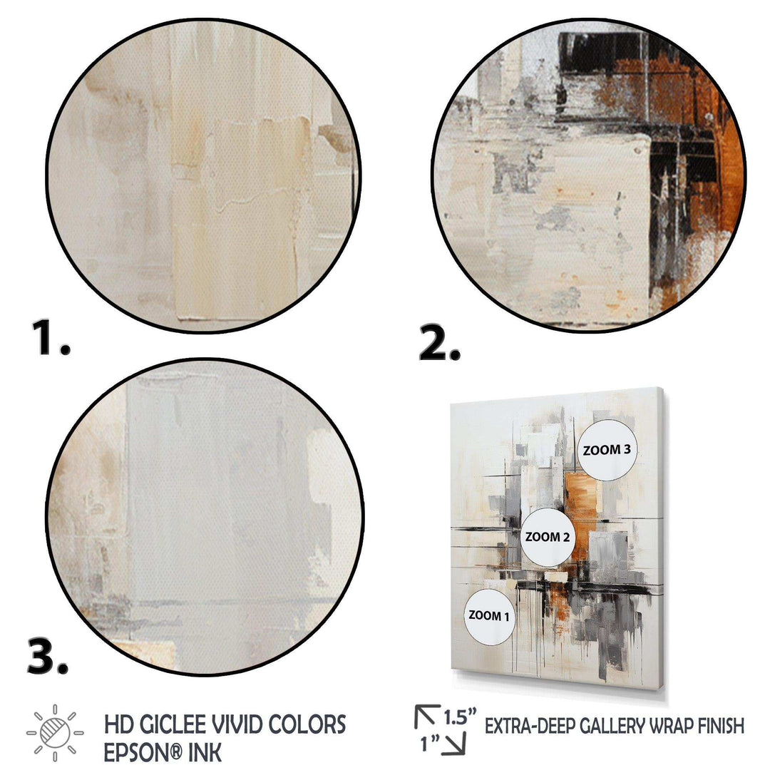 Minimalist Montage IV - Abstract Canvas Wall Art