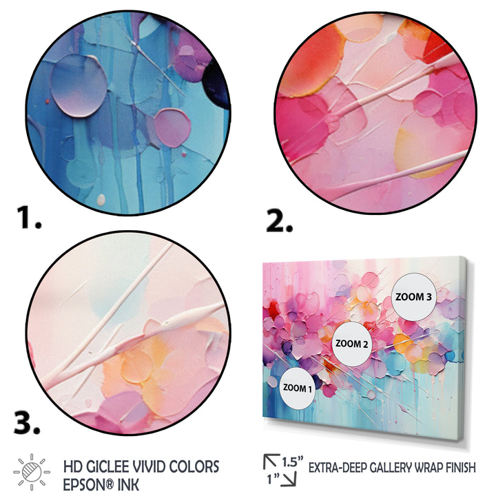 Pink Blue Pastel Patchwork - Multi-Panels