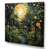 Green Yellow Urban Jungle I - Abstract Canvas Wall Art