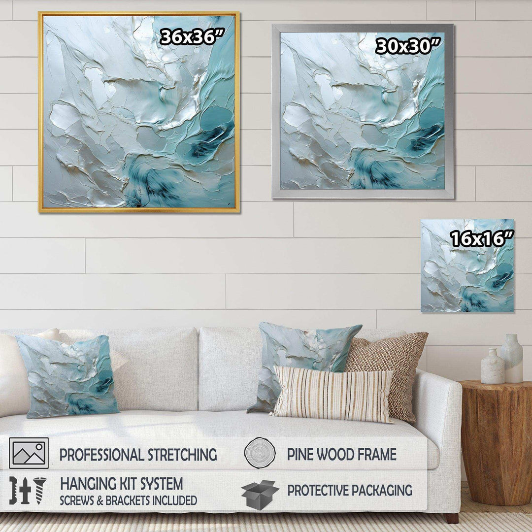 Silver Shimmer - Landscapes Canvas Wall Art