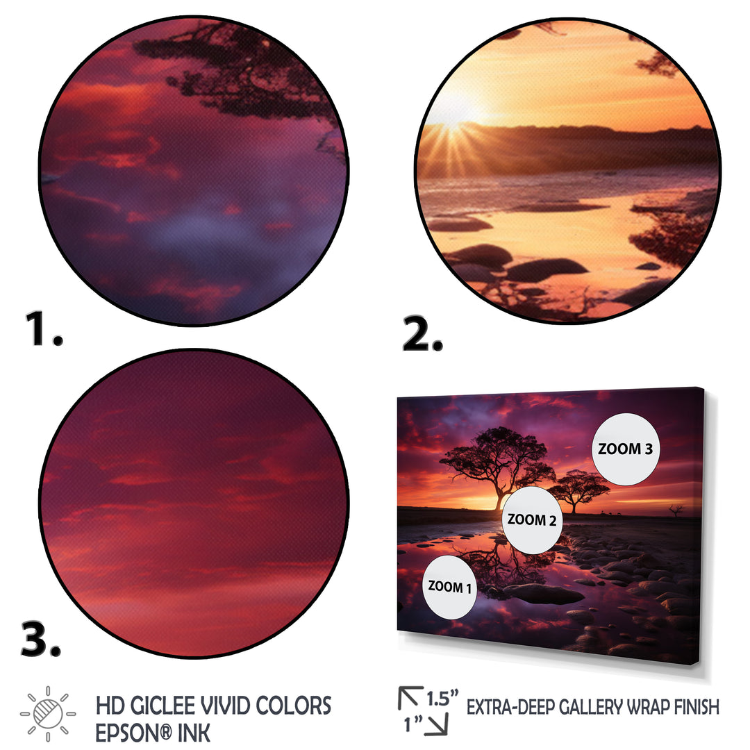 Country Charm Sunset Silhouette - Multi-Panels