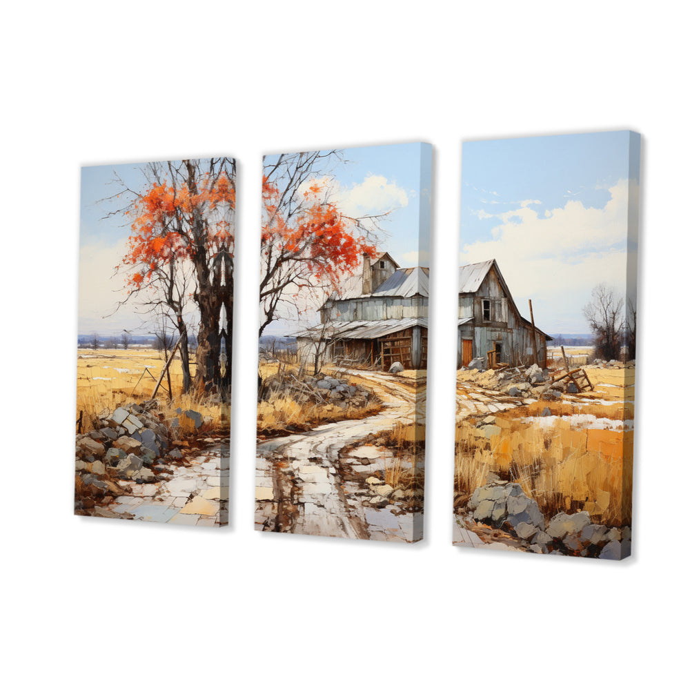 Countryside Rustic Barn Patchwork II - Multi-Panels