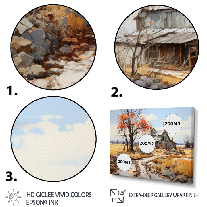 Countryside Rustic Barn Patchwork II - Multi-Panels