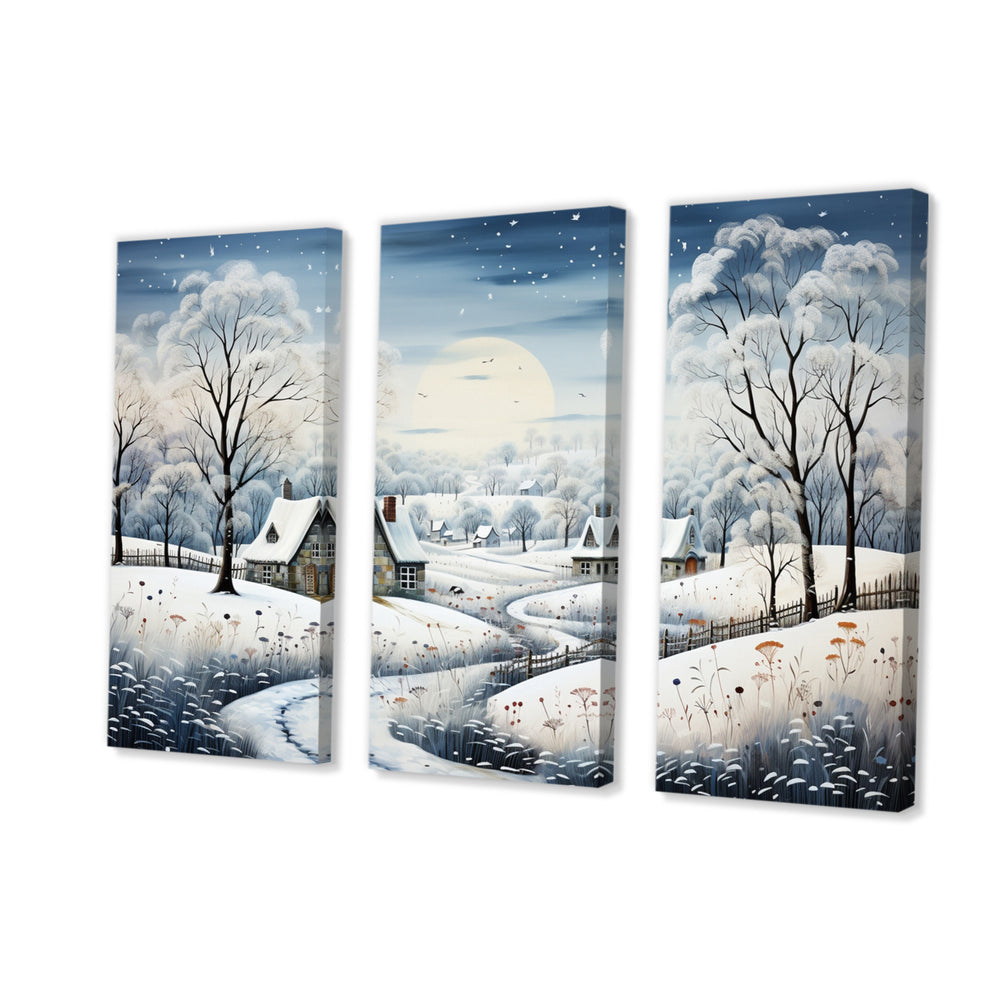 Countryside Snowy Minimalism Winter V - Multi-Panels