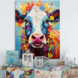 Cow Whimsy - Animals Canvas Wall Art