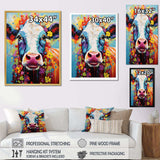 Cow Whimsy - Animals Canvas Wall Art