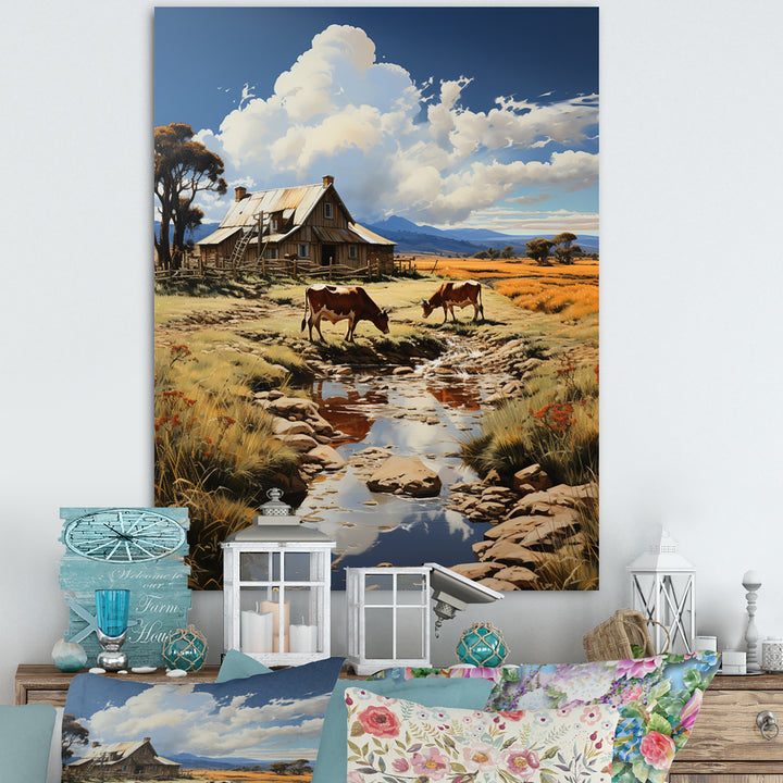 Cow Rural Serenade - Cow Wall Art Prints