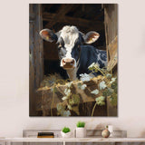 Cow Rustic Charm I - Animals Canvas Wall Art