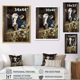 Cow Rustic Charm I - Animals Canvas Wall Art