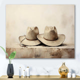 Cowboy Hat Minimalism Style III - People Canvas Wall Art