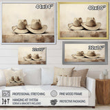 Cowboy Hat Minimalism Style III - People Canvas Wall Art