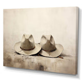 Minimalism Cowboy Hats - People Canvas Wall Art