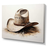 Cowboy Hat Minimalism Style V - People Canvas Wall Art