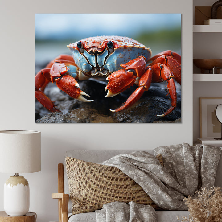 Crab Coastal Guardian - Crab Wall Art Prints