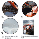 Crab Coastal Sentry - Crab Living Room Wall Art