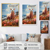 Coastal Pink Lamb - Sheep Bedroom Wall Art