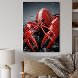 Crayfish Elusive Crayfish - Coral Crayfish Wall Art