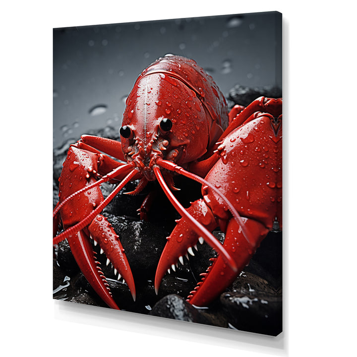 Crayfish Elusive Crayfish - Coral Crayfish Wall Art