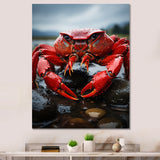 Vibrant Crayfish Portrait - Crayfish Framed Canvas Art