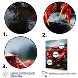 Vibrant Crayfish Portrait - Crayfish Framed Canvas Art