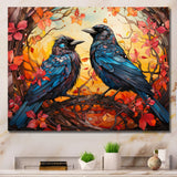 Crow Crowed Sovereigns - Crow Canvas Wall Art