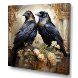 Crow Golden Elegance - Crow Wall Decor