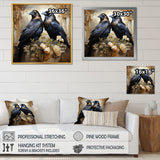 Crow Golden Elegance - Crow Wall Decor