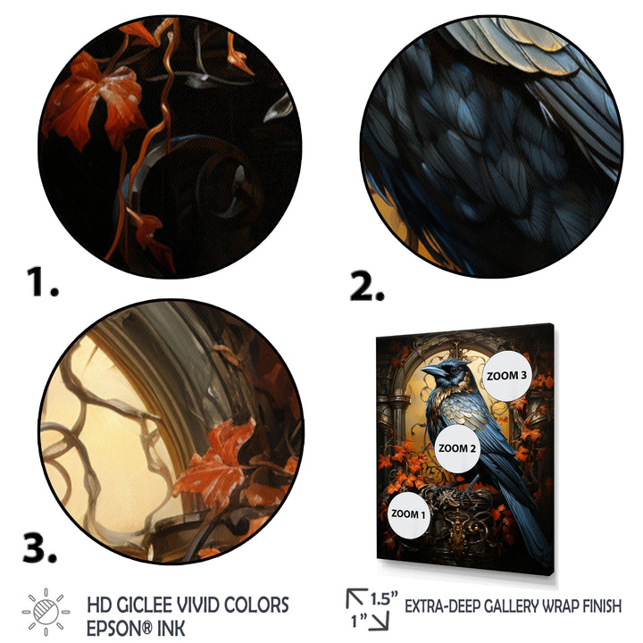 Crow Dynamic Duality - Crow Bedroom Wall Art
