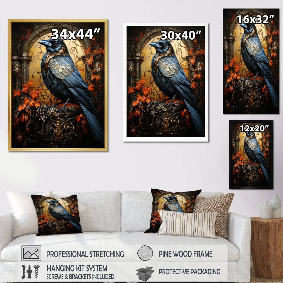 Crow Dynamic Duality - Crow Bedroom Wall Art