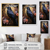 Crow Opulent Oath - Crow Canvas Wall Art