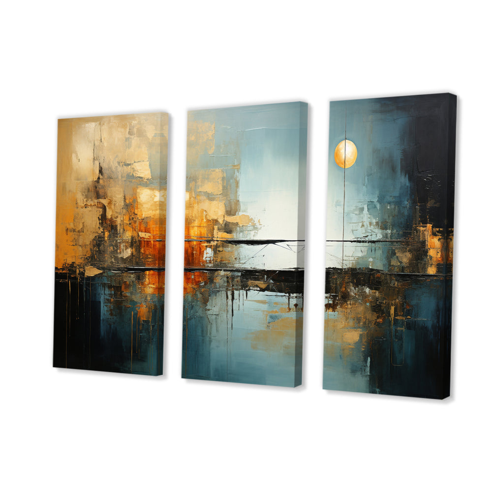 Teal Orange Bold Energy I - Multi-Panels