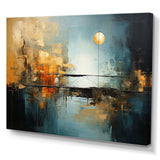 Teal Orange Bold Energy I - Abstract Canvas Wall Art