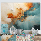 Teal Orange Bold Energy V - Multi-Panels
