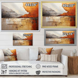 Grey Orange Grey And Orange Geological Wonders - Abstract Canvas Wall Art