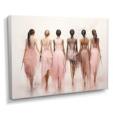 Pink Dance Quiet Ensemble - Fashion Canvas Wall Art