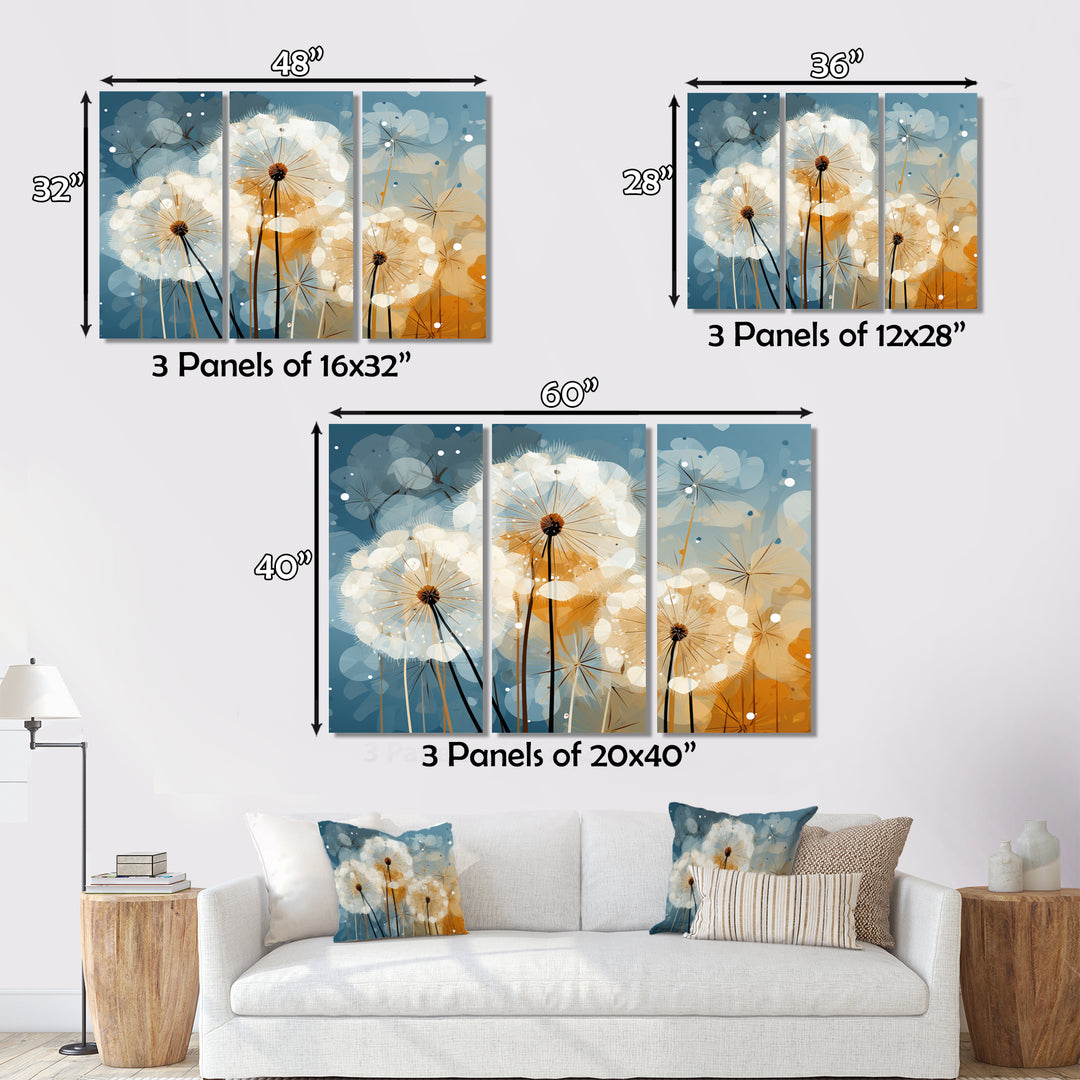 Dandelion Natures Sunbursts I - Multi-Panels