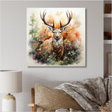 Deer Abstracted Nature - Deer Wall Art Prints