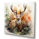 Deer Abstracted Nature - Deer Wall Art Prints