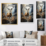 Deer Dappled Twilight - Deer Home Decor Art