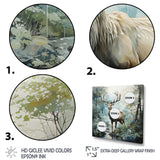 Deer Harmonious Encounter - Deer Large Canvas Wall Art
