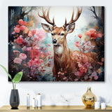 Deer Mystical Forest - Deer Living Room Wall Art