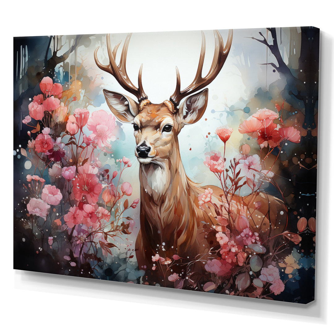 Deer Mystical Forest - Deer Living Room Wall Art