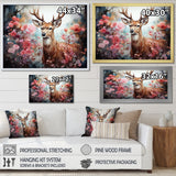 Deer Mystical Forest - Deer Living Room Wall Art