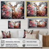 Deer Mystical Forest - Deer Living Room Wall Art
