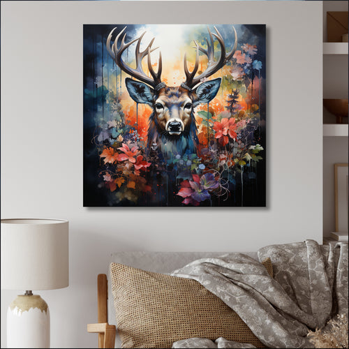 Deer Wilderness Symphony - Deer Wall Art Prints